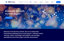 IOS Press website homepage visual